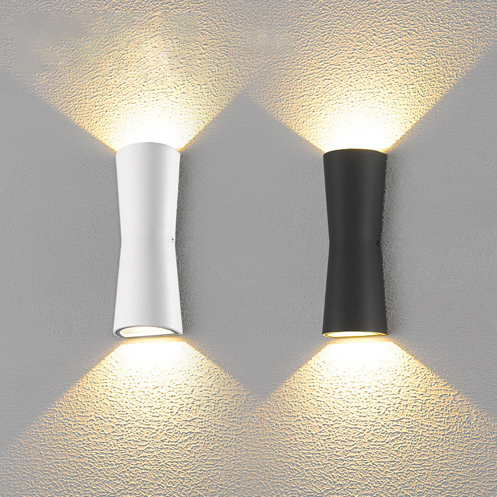 Modern Outdoor Waterproof LED Up and Down Wall Lamp for Porch and Garden Lighting