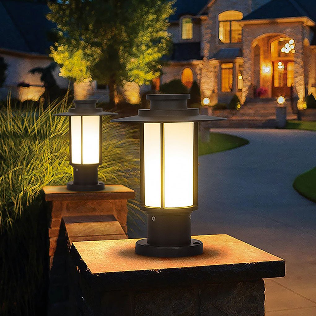 Modern Outdoor Waterproof Pillar Light LED Garden Landscape Fence Lighting for Villas