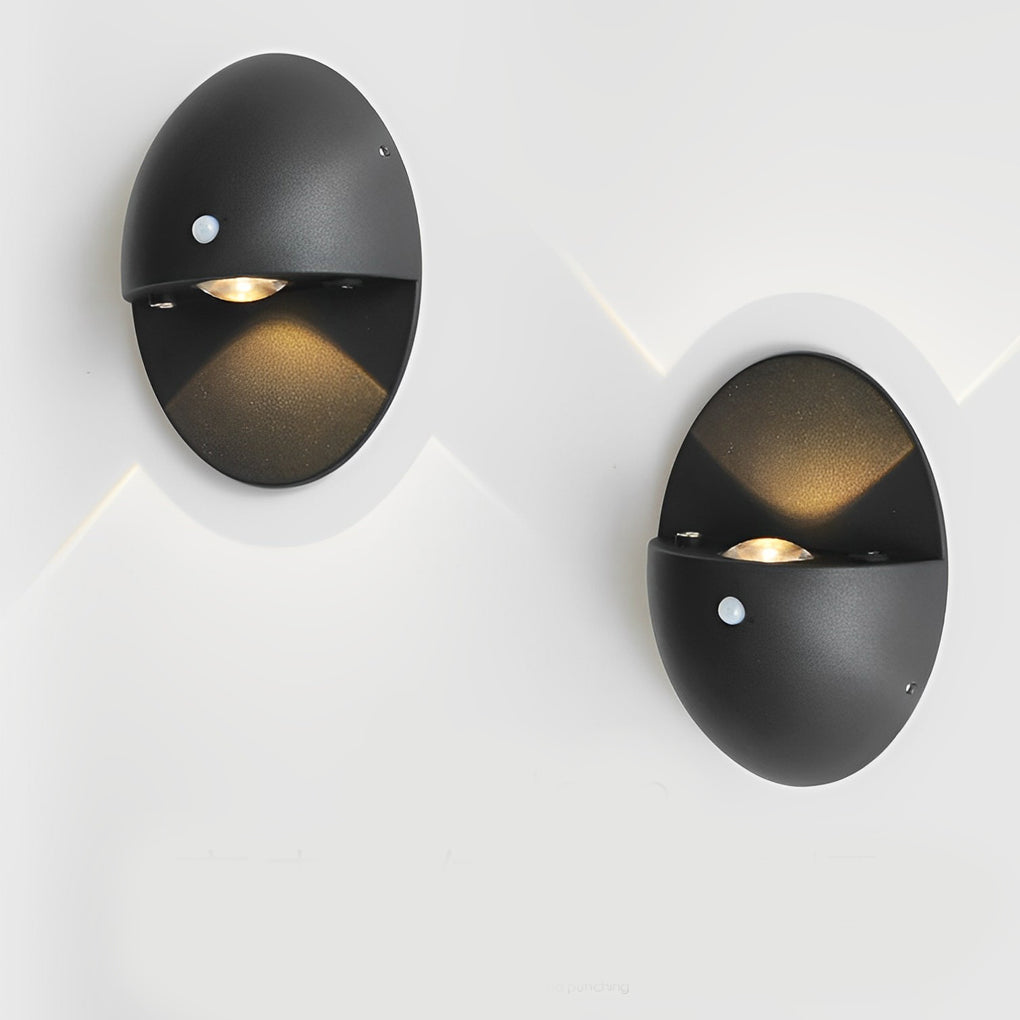 Modern Oval LED Motion Sensor Wall Sconce USB Rechargeable Magnetic Indoor Night Light