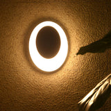 Modern Oval LED Waterproof Wall Sconce Nordic Aluminum Outdoor Indoor Decorative Light