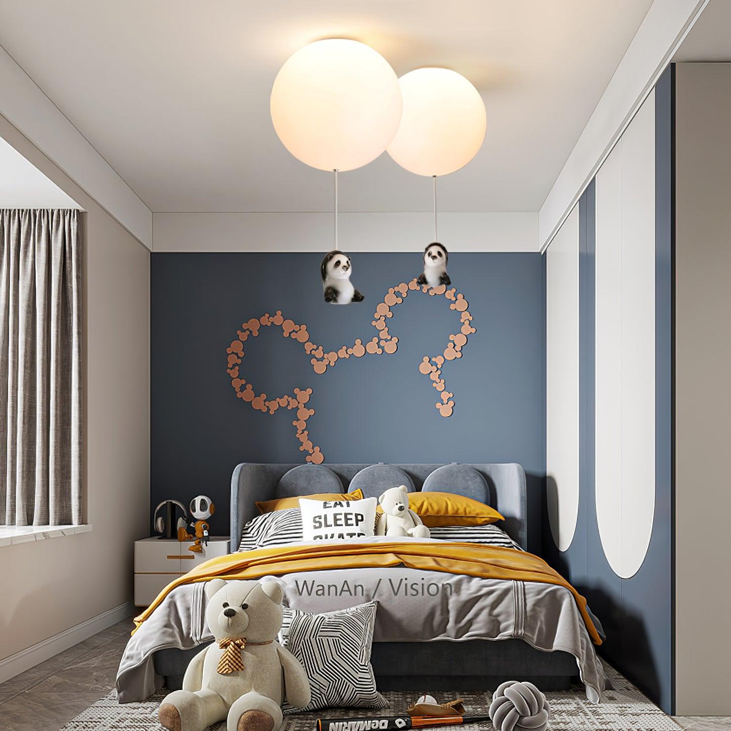 modern-panda-pendant-light-for-kids-room-animal-theme-nursery-ceiling-lamp-with-glass-globe