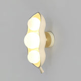 Modern Pea Shaped Glass and Brass Wall Sconce Lighting for Contemporary Interiors