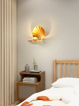 Modern Pearl Clam LED Wall Sconce Set of 2 Indoor Shell Decorative Lighting