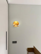 Modern Pearl Clam LED Wall Sconce Set of 2 Indoor Shell Decorative Lighting