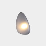 Modern Pebble Shaped Bubble Glass Wall Sconce Organic Stone Inspired LED Lamp