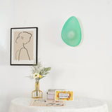 Modern Pebble Shaped Bubble Glass Wall Sconce Organic Stone Inspired LED Lamp