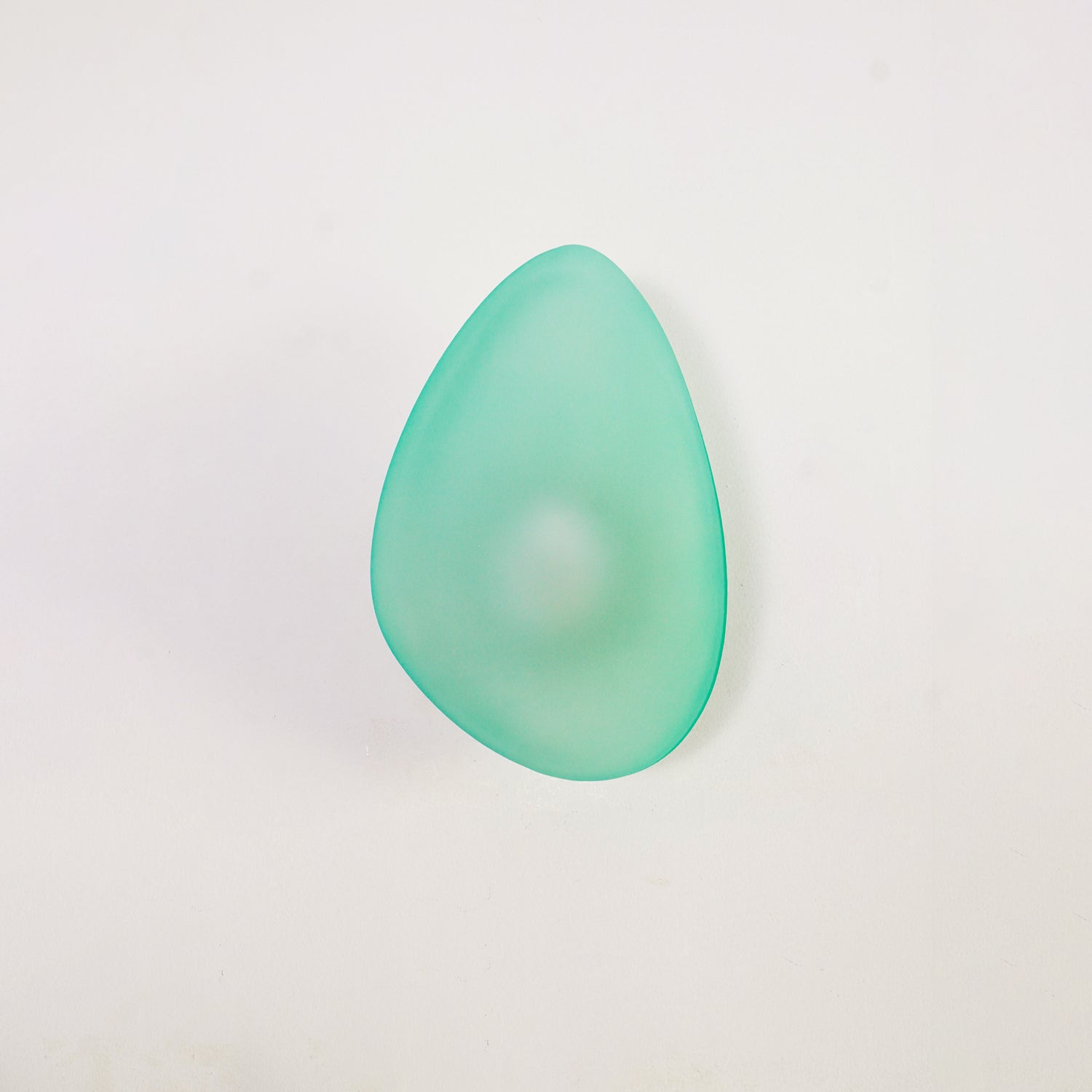Modern Pebble Shaped Bubble Glass Wall Sconce Organic Stone Inspired LED Lamp