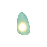 Modern Pebble Shaped Bubble Glass Wall Sconce Organic Stone Inspired LED Lamp