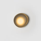 Modern Pebble Shaped Bubble Glass Wall Sconce Organic Stone Inspired LED Lamp
