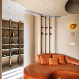 Modern Pebble Shaped Bubble Glass Wall Sconce Organic Stone Inspired LED Lamp
