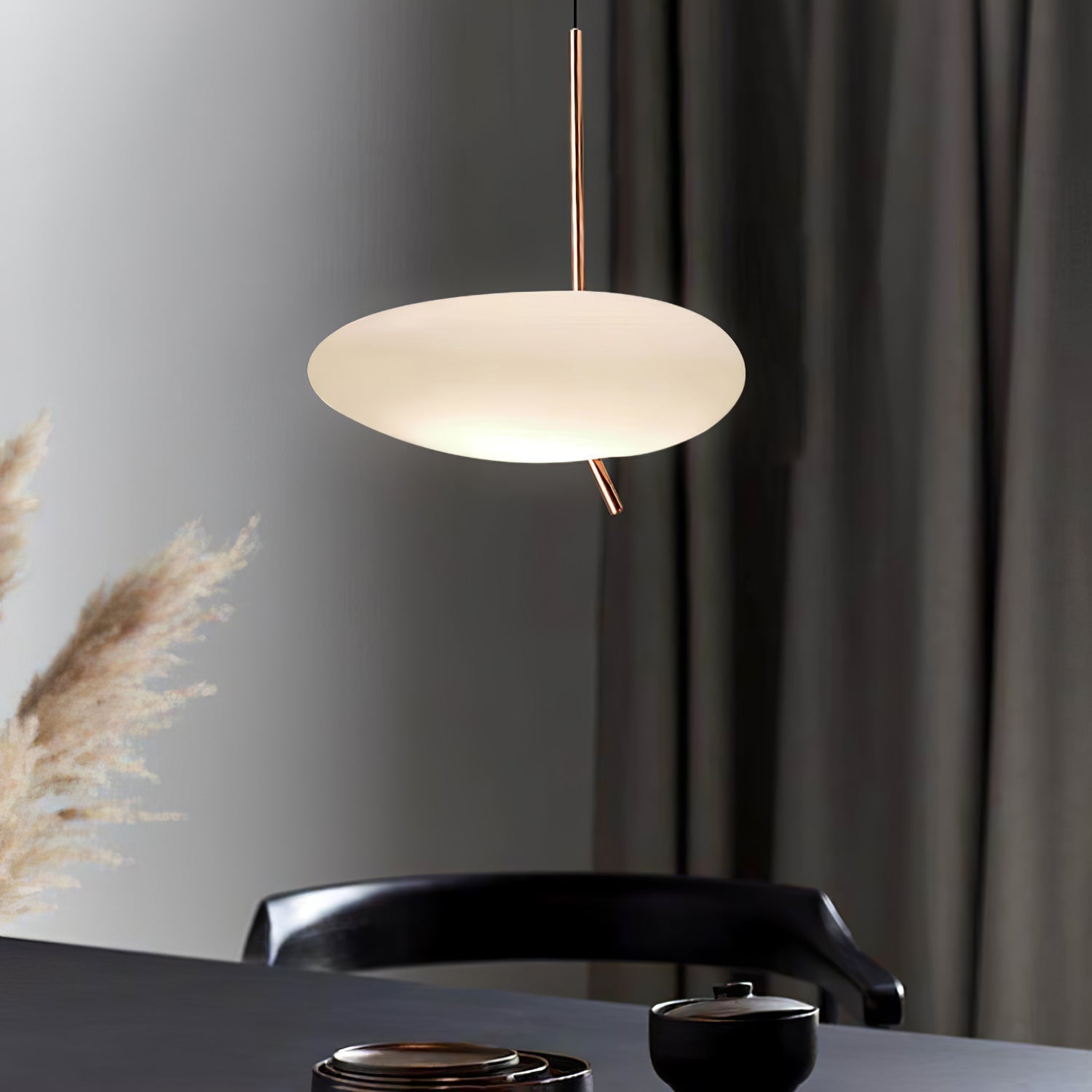 Modern Pebbles Glass Pendant Light with Minimalist LED Design for Contemporary Living Rooms