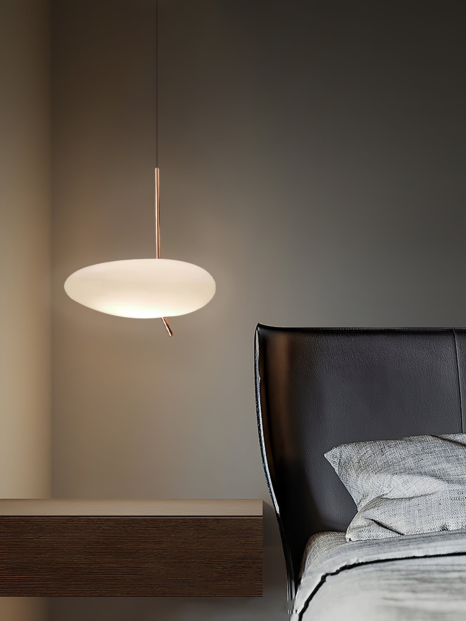 Modern Pebbles Glass Pendant Light with Minimalist LED Design for Contemporary Living Rooms
