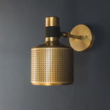 Modern Perforated Metal Wall Sconce Adjustable Industrial Style Riddle Wall Lamp