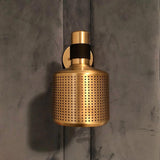 Modern Perforated Metal Wall Sconce Adjustable Industrial Style Riddle Wall Lamp
