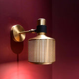 Modern Perforated Metal Wall Sconce Adjustable Industrial Style Riddle Wall Lamp