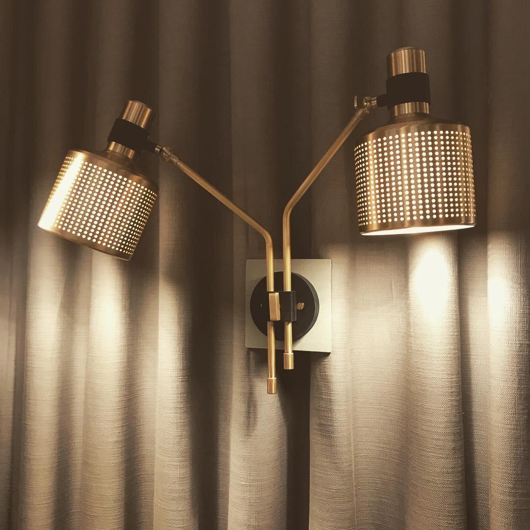Modern Perforated Metal Wall Sconce Adjustable Industrial Style Riddle Wall Lamp