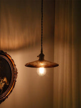 Modern Perrin Mid Century Glass Pendant Light with Brass Accents for Kitchen and Dining Areas