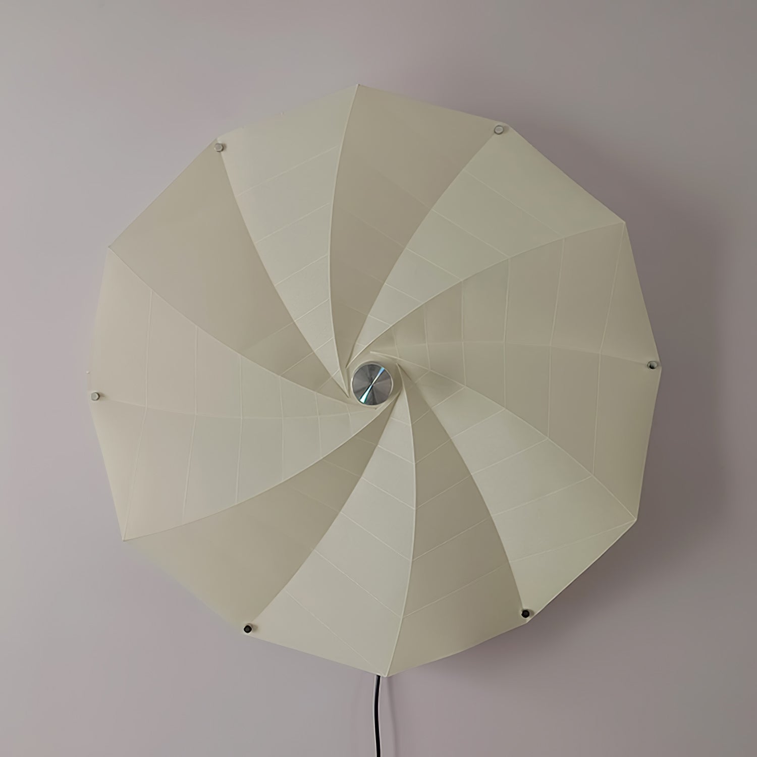 Modern Petal Shaped Fabric Wall Sconce Set Adjustable LED Indoor Wall Light