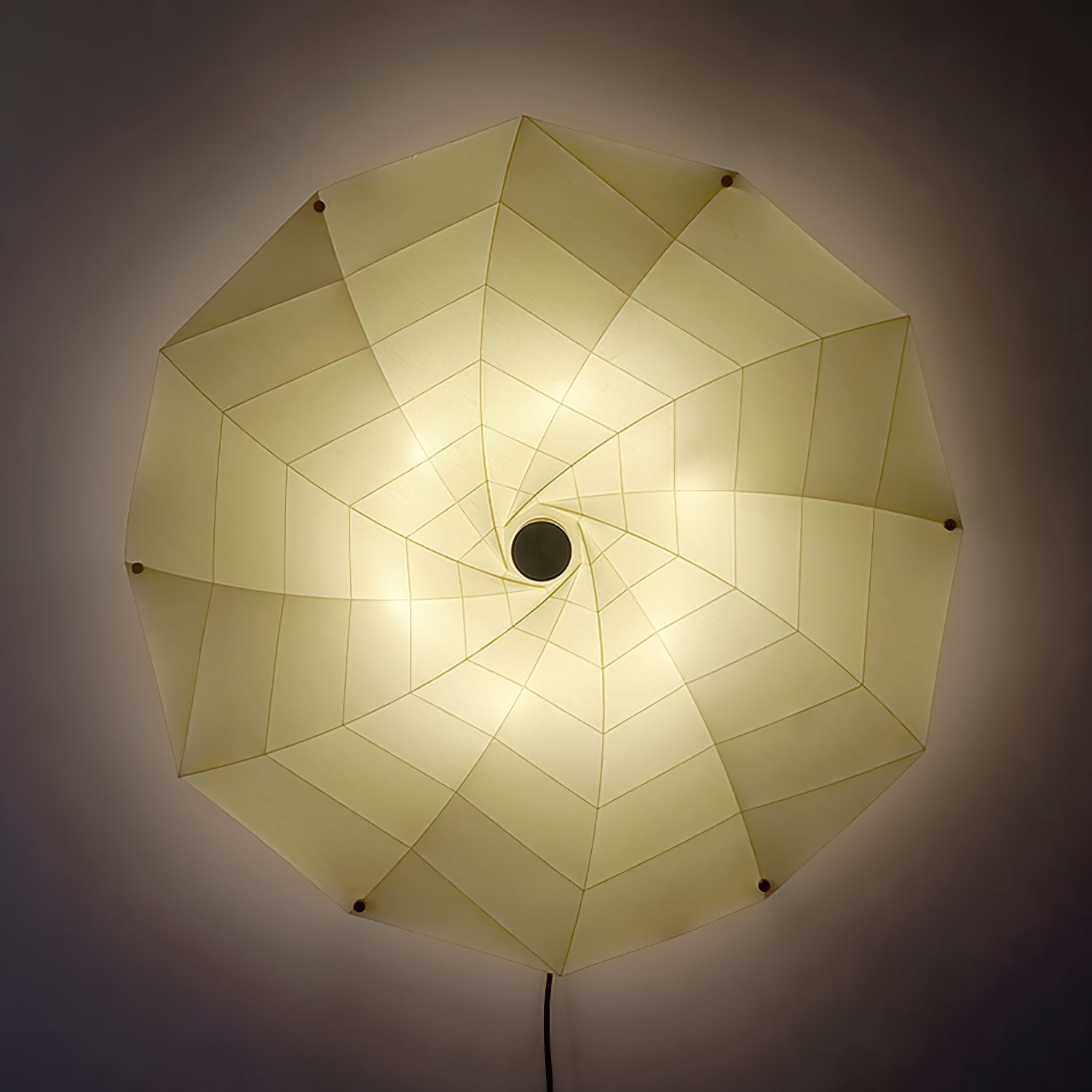 Modern Petal Shaped Fabric Wall Sconce Set Adjustable LED Indoor Wall Light