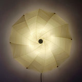 Modern Petal Shaped Fabric Wall Sconce Set Adjustable LED Indoor Wall Light
