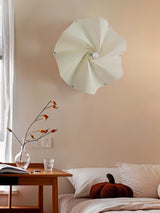 Modern Petal Shaped Fabric Wall Sconce Set Adjustable LED Indoor Wall Light