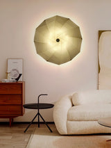 Modern Petal Shaped Fabric Wall Sconce Set Adjustable LED Indoor Wall Light