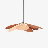 Modern Petals Fabric Pendant Light Floral Design Hanging Gold Ceiling Lamp for Elegant Interior Decor