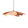 Modern Petals Fabric Pendant Light Floral Design Hanging Gold Ceiling Lamp for Elegant Interior Decor