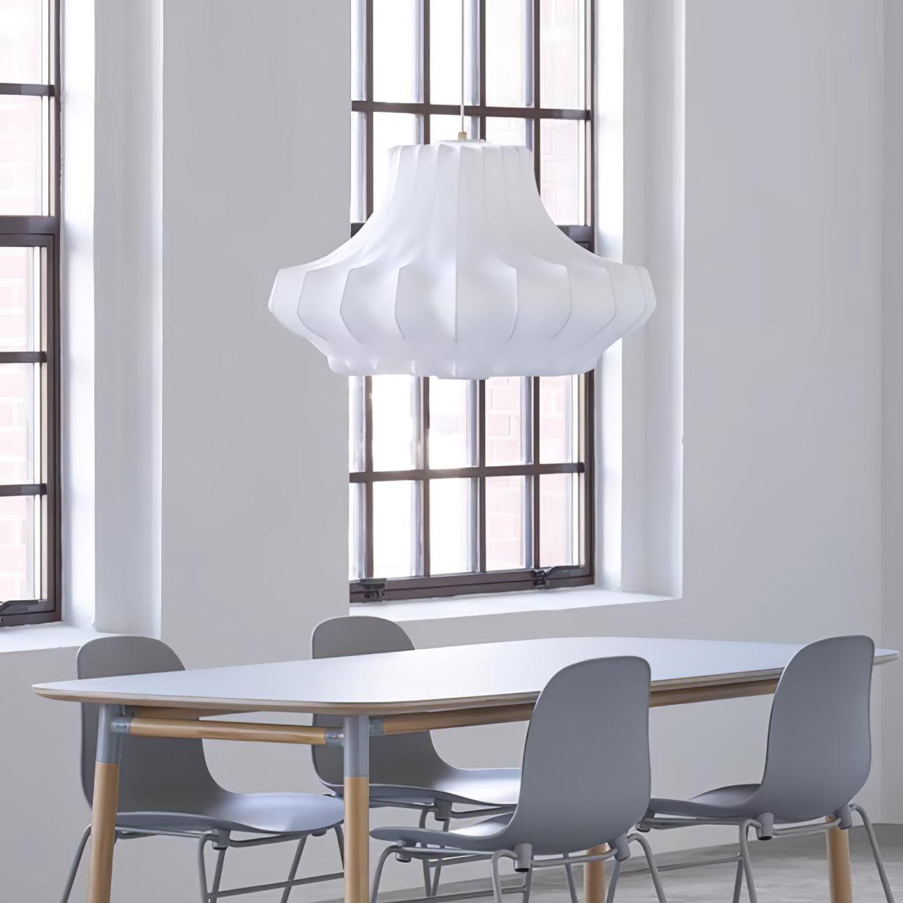 Modern Phantom Cocoon Pendant Lamp White Ethereal Hanging Chandelier Light