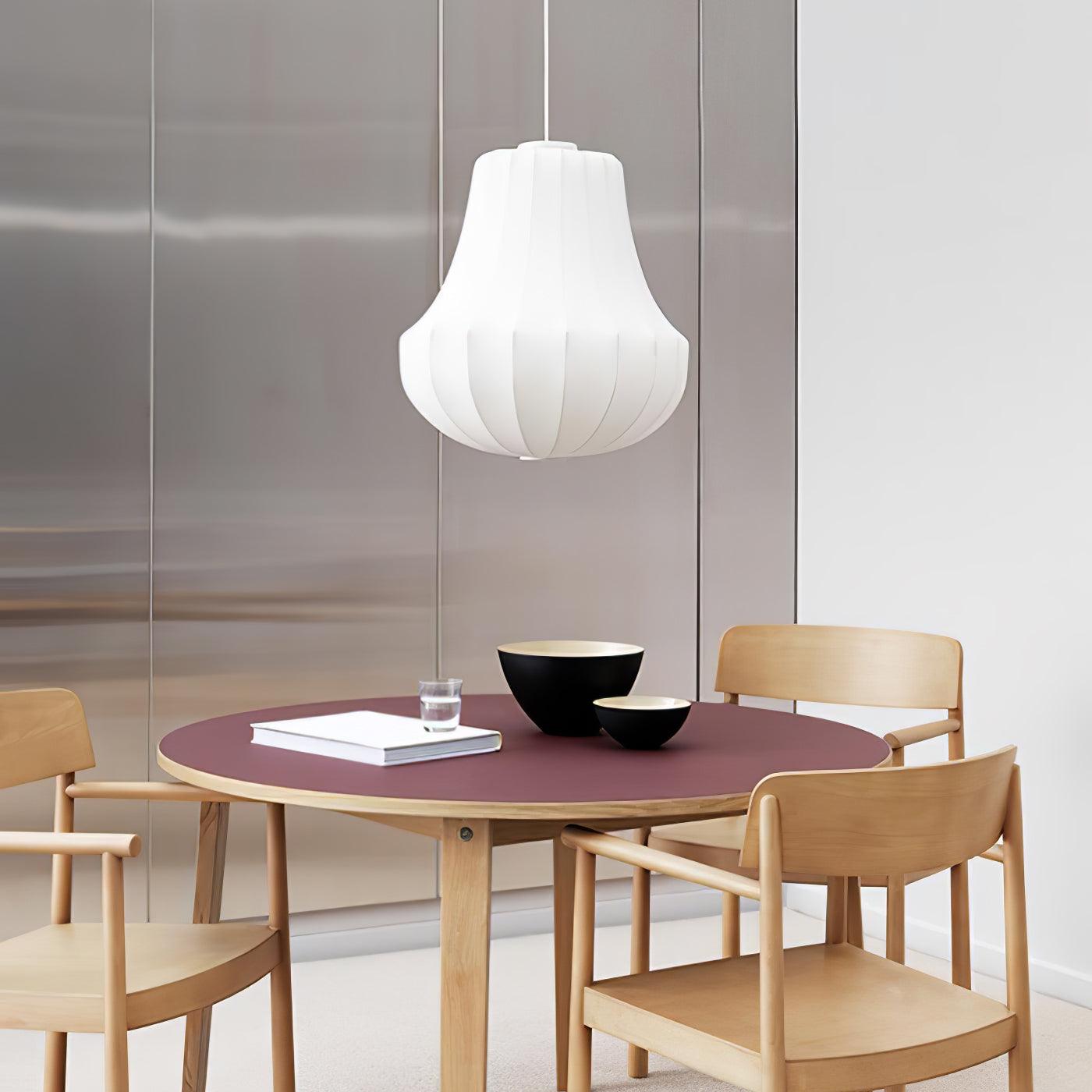 Modern Phantom Cocoon Pendant Lamp White Ethereal Hanging Chandelier Light