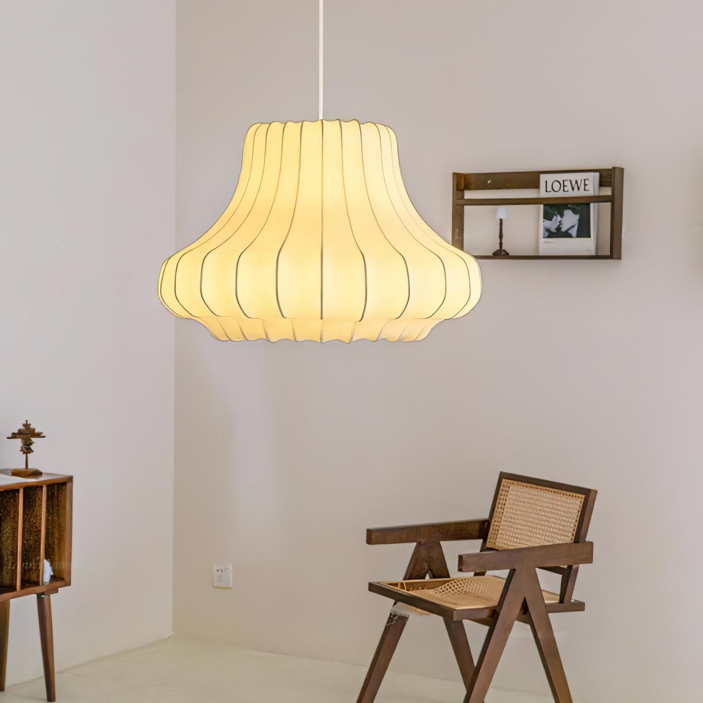 Modern Phantom Cocoon Pendant Lamp White Ethereal Hanging Chandelier Light