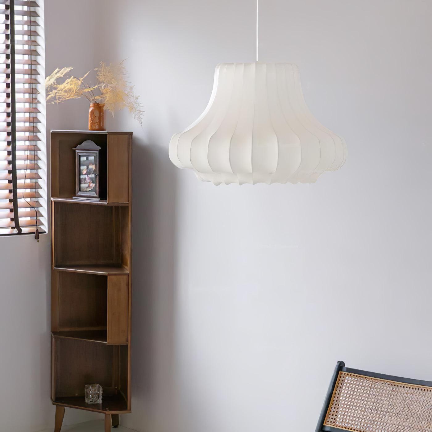 Modern Phantom Cocoon Pendant Lamp White Ethereal Hanging Chandelier Light