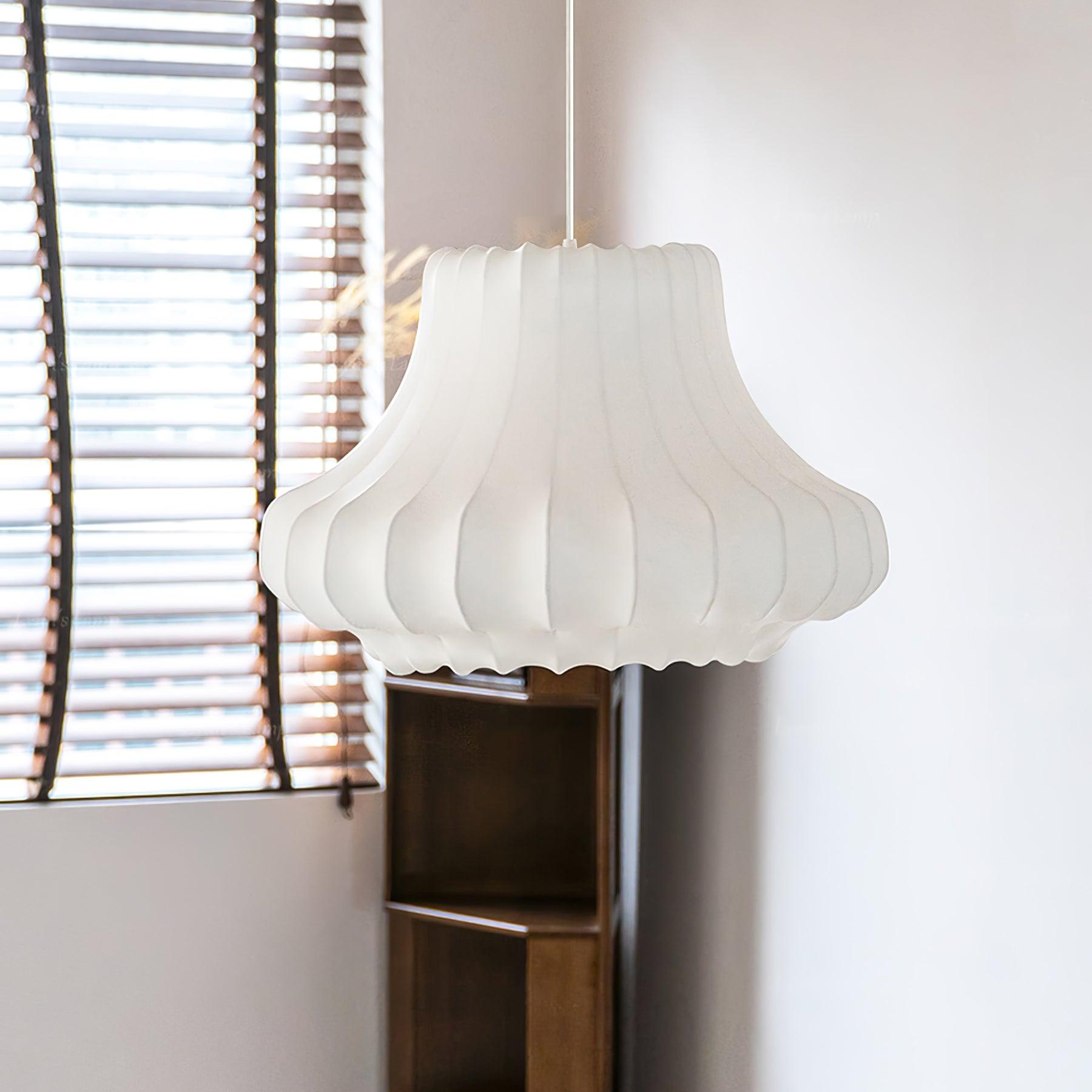 Modern Phantom Cocoon Pendant Lamp White Ethereal Hanging Chandelier Light