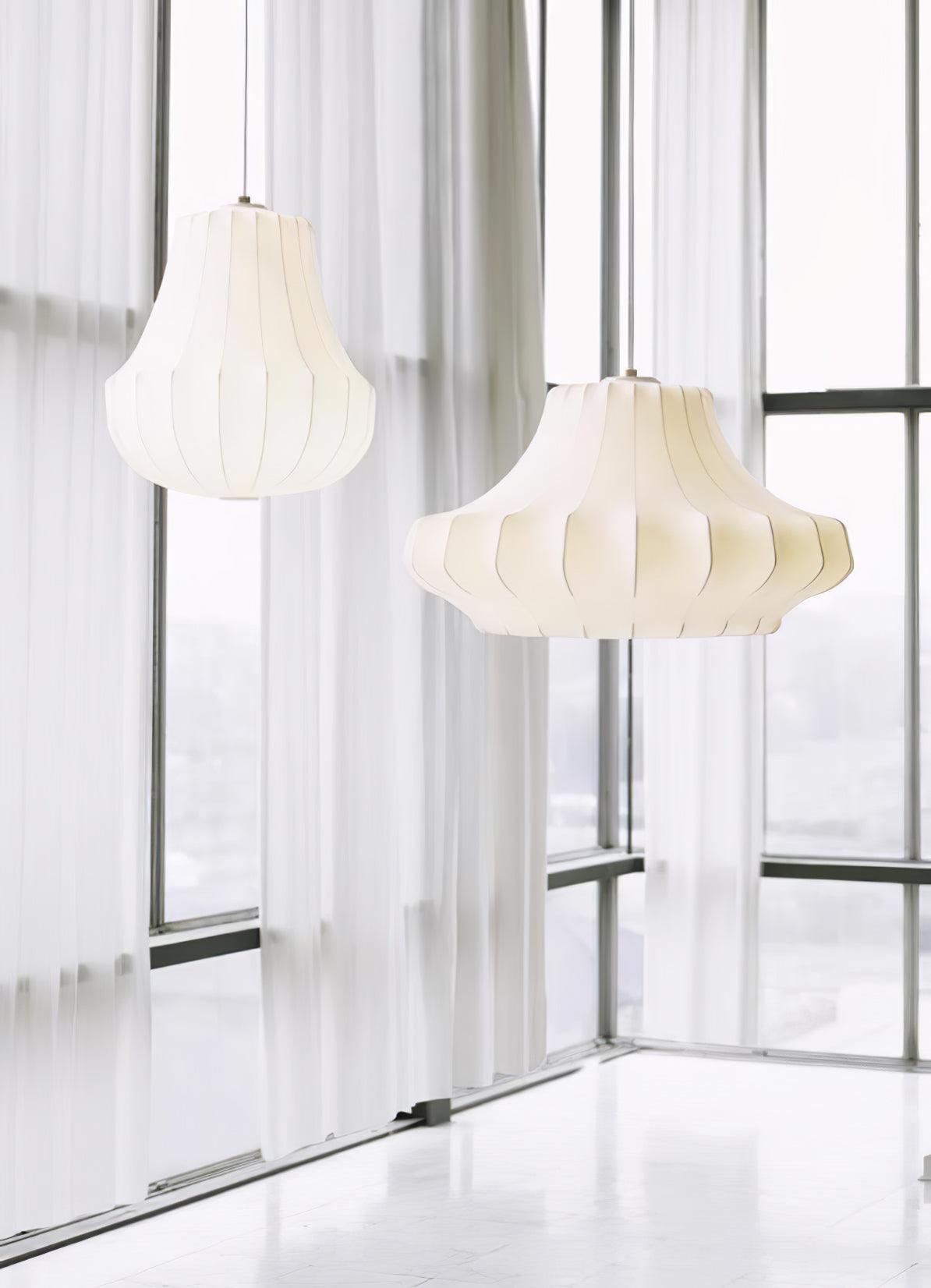Modern Phantom Cocoon Pendant Lamp White Ethereal Hanging Chandelier Light