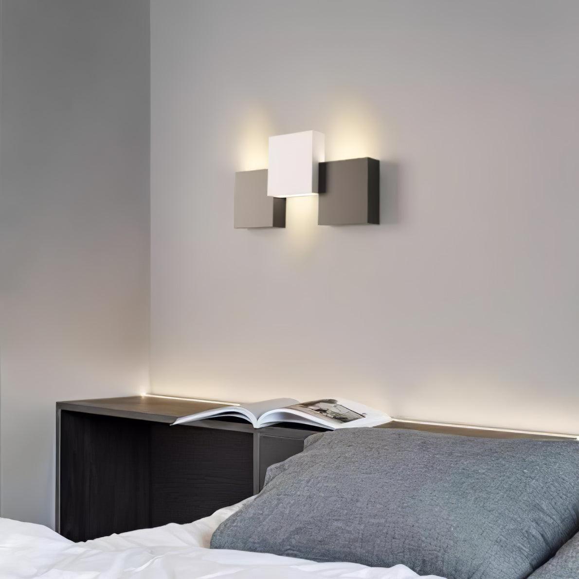 Modern Piano Key LED Wall Sconce Staggered Pattern Indoor Lighting Fixture