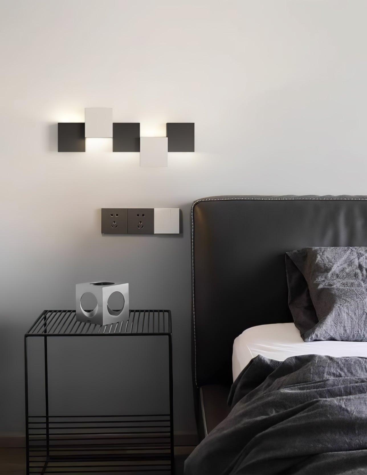 Modern Piano Key LED Wall Sconce Staggered Pattern Indoor Lighting Fixture