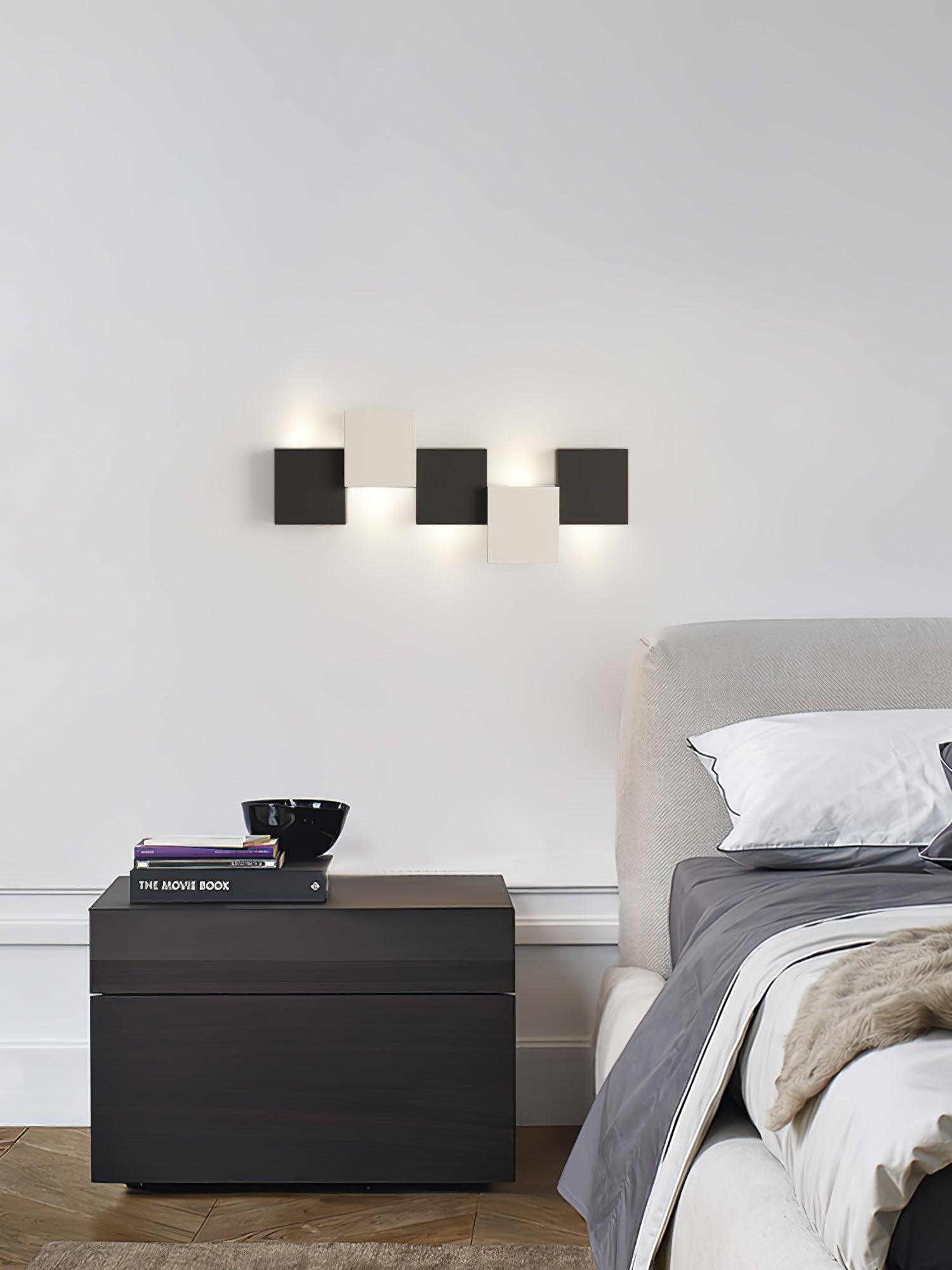 Modern Piano Key LED Wall Sconce Staggered Pattern Indoor Lighting Fixture