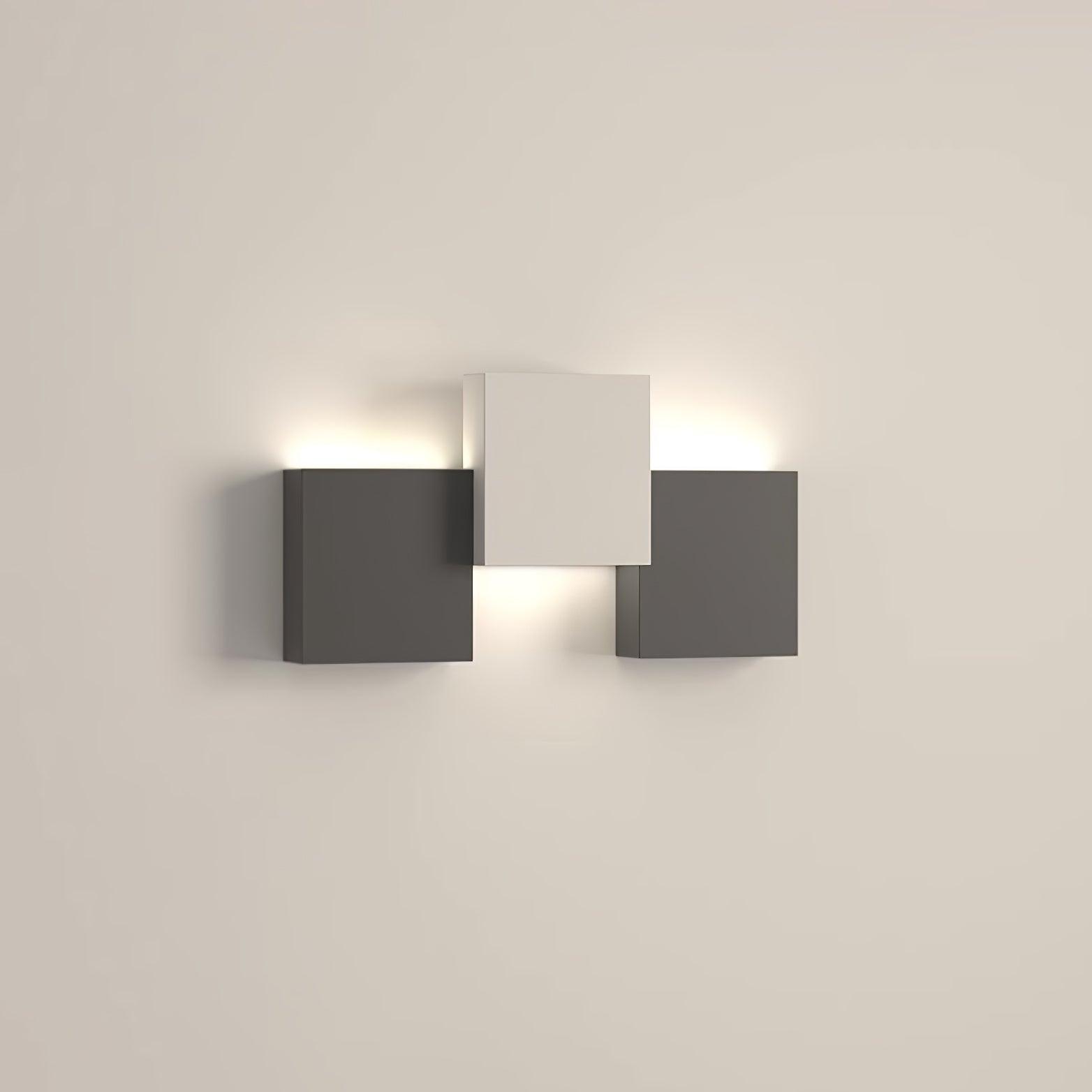 Modern Piano Key LED Wall Sconce Staggered Pattern Indoor Lighting Fixture