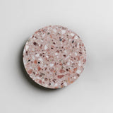 Modern PIN Terrazzo Round Wall Sconce Integrated LED Interior Lighting in Concrete and Stone