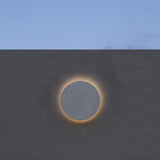Modern PIN Terrazzo Round Wall Sconce Integrated LED Interior Lighting in Concrete and Stone