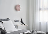 Modern PIN Terrazzo Round Wall Sconce Integrated LED Interior Lighting in Concrete and Stone