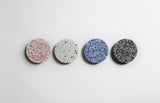 Modern PIN Terrazzo Round Wall Sconce Integrated LED Interior Lighting in Concrete and Stone