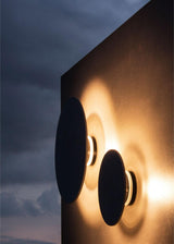 Modern PIN Terrazzo Round Wall Sconce Integrated LED Interior Lighting in Concrete and Stone
