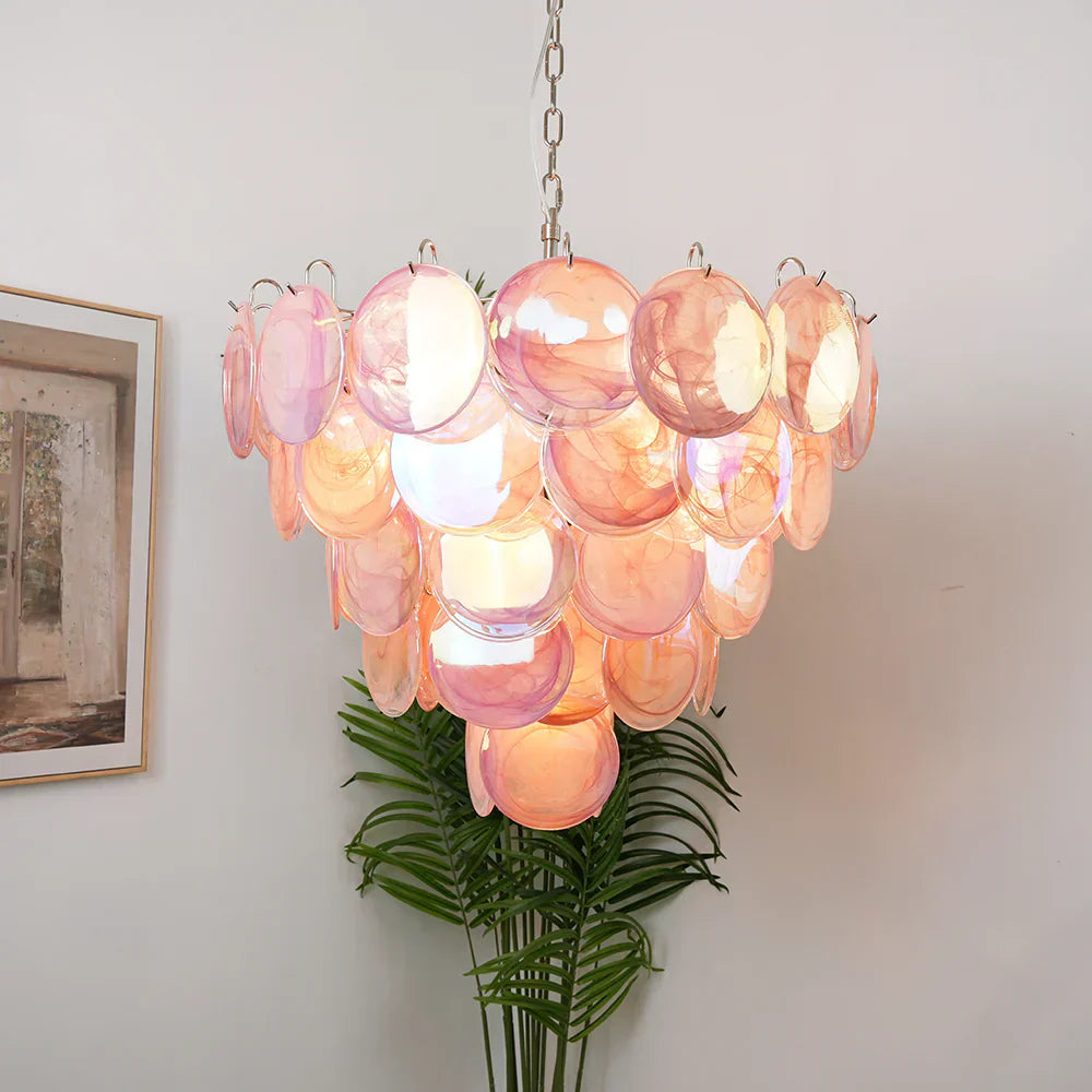 modern-pink-murano-iridescent-glass-disc-chandelier-luxury-pendant-lighting-for-living-room