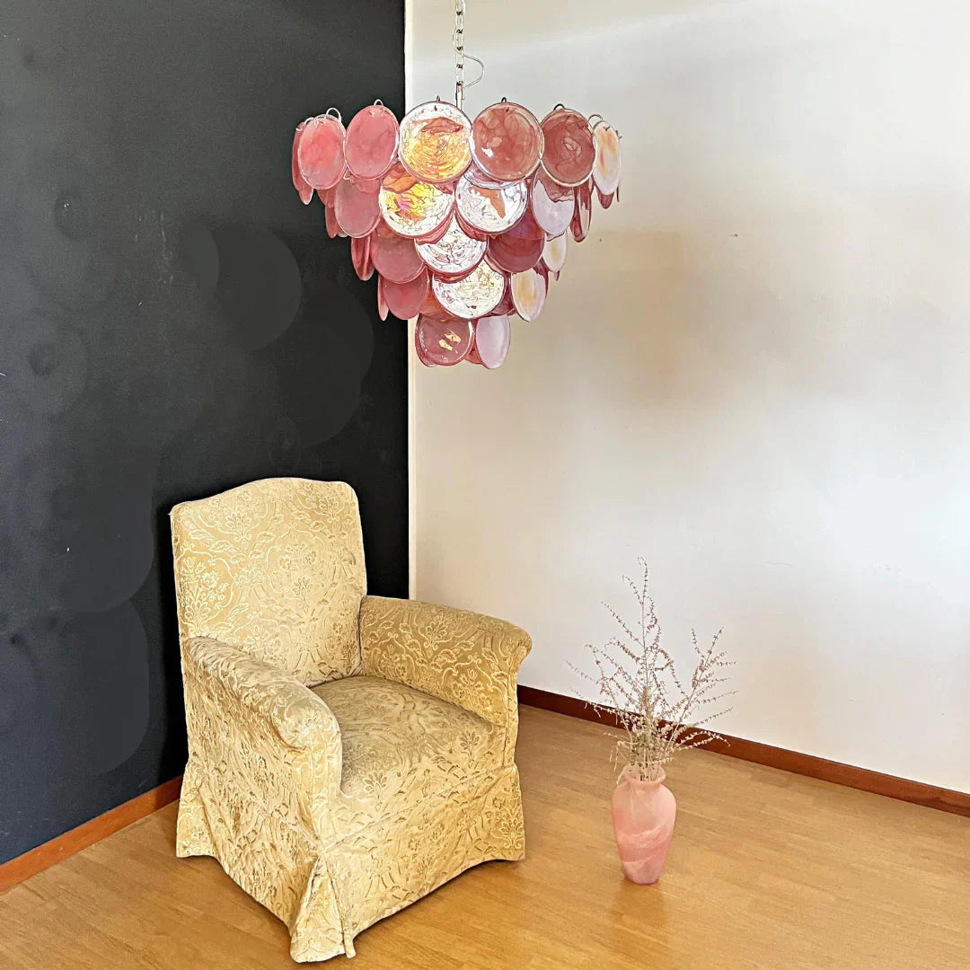 modern-pink-murano-iridescent-glass-disc-chandelier-luxury-pendant-lighting-for-living-room