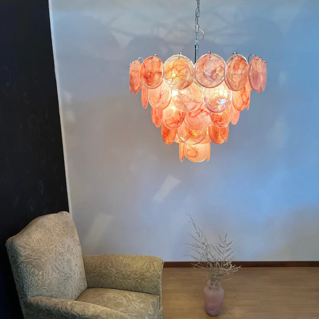 modern-pink-murano-iridescent-glass-disc-chandelier-luxury-pendant-lighting-for-living-room