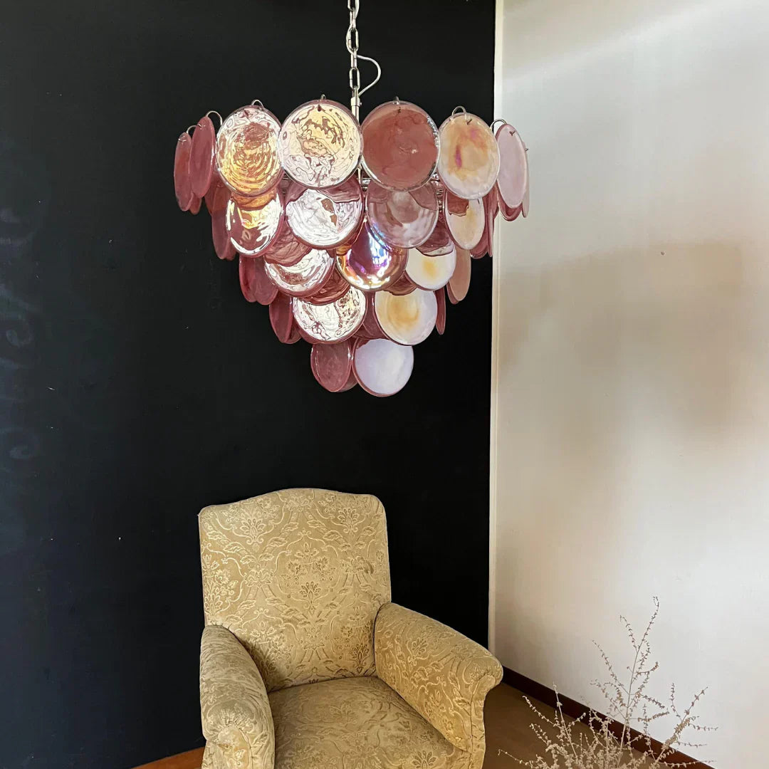 modern-pink-murano-iridescent-glass-disc-chandelier-luxury-pendant-lighting-for-living-room