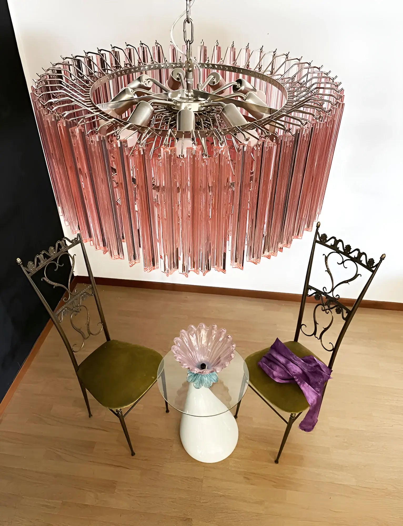 modern-pink-murano-triedri-round-glass-prism-chandelier-for-elegant-interior-lighting