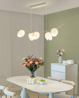 Modern Pistachio Linear Pendant Light LED Drop Hanging Lamp for Kitchen Island