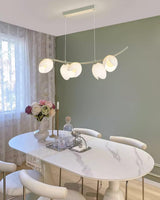 Modern Pistachio Linear Pendant Light LED Drop Hanging Lamp for Kitchen Island